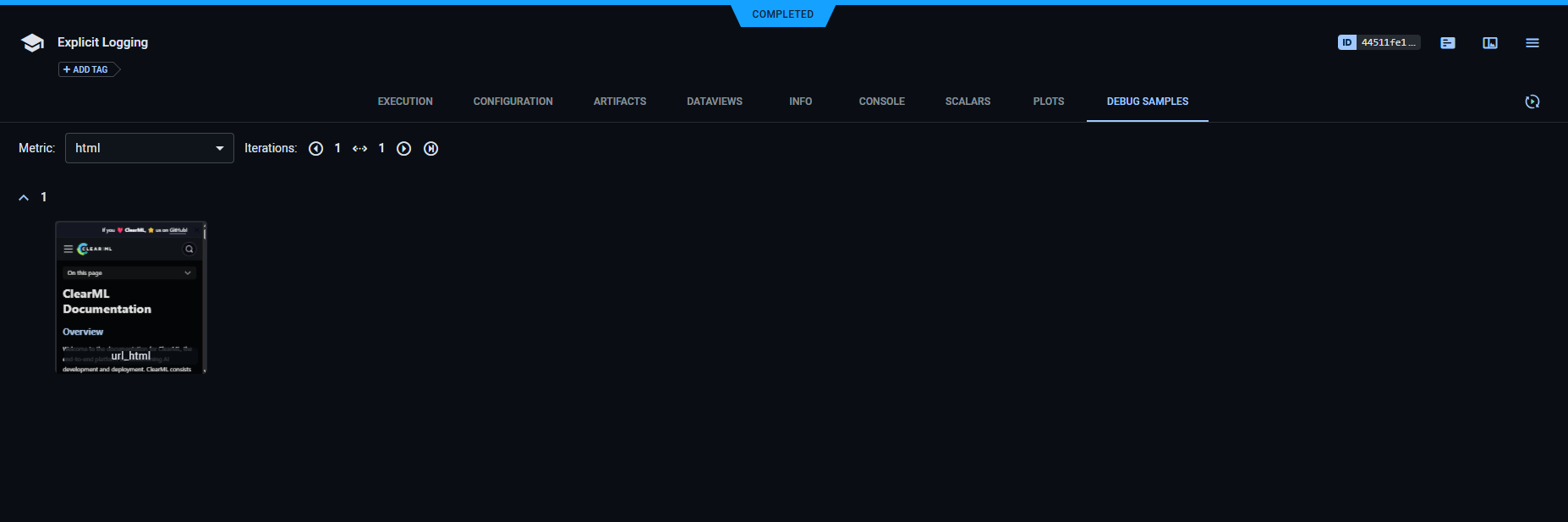 HTML sample