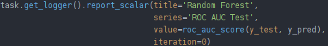 Logging output metric. Important for hyperparameter optimization to know how well its doing.