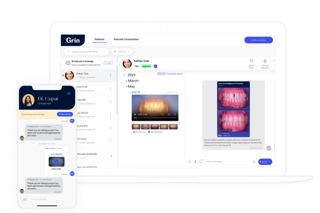 The Grin Doctor Portal and Patient App